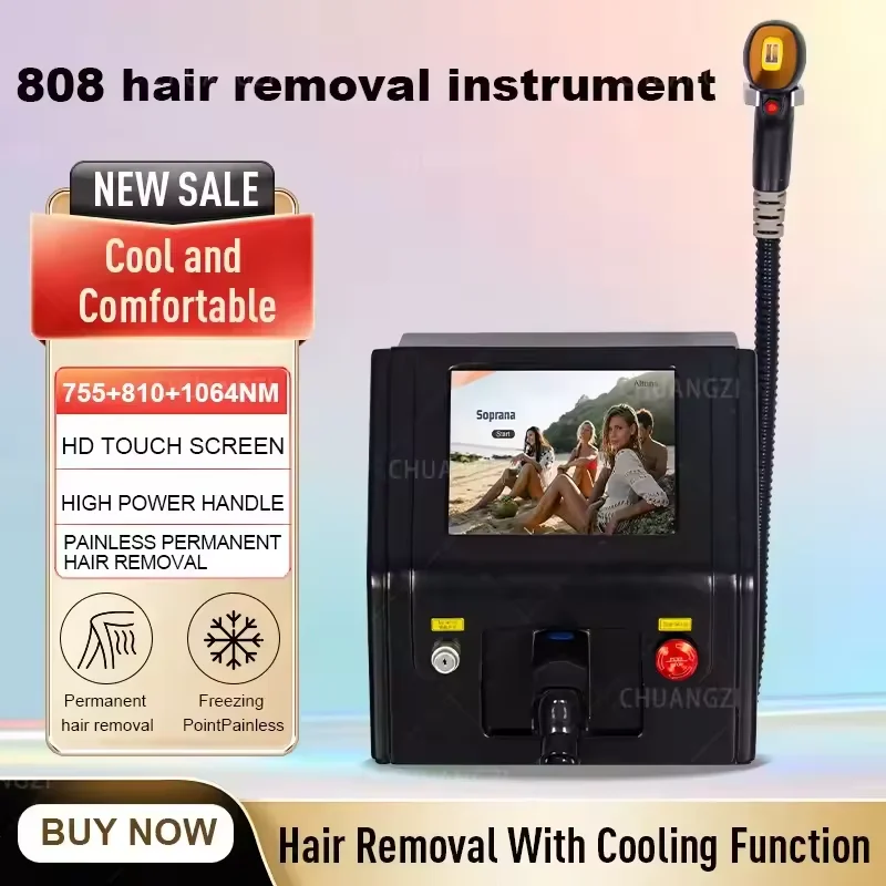 

Efficient hair removal smoother skin.3500W 808nmDiode Laser Depilation Equipment Ice Laser Hair Removal Machine For Salon