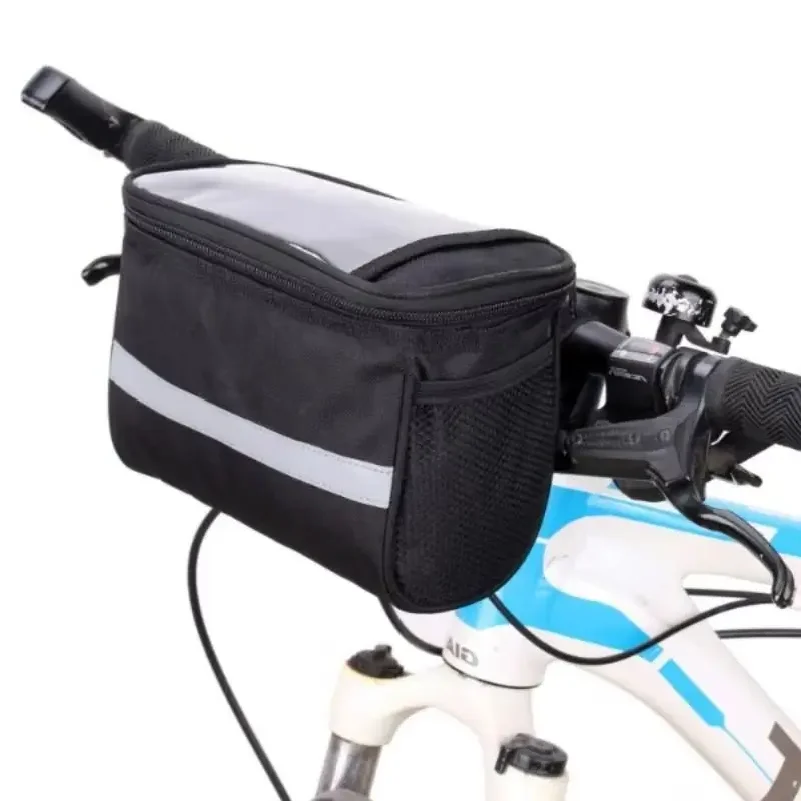 Bicycle Front Handlebar Bag, Outdoor Cycling, Phone Mount Bags, Skateboard Front Bag, Bicycle Riding Bag