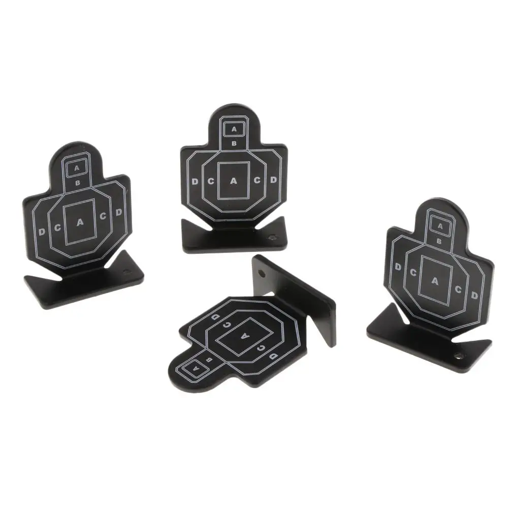 Silhouette Set Steel Metal Practice Accessory for Target Shooting Training