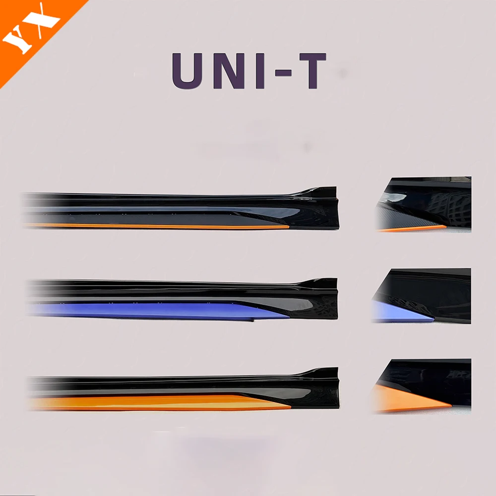 

Хромированный красный карбон для аксессуаров Changan UNIT 2020-2025, оригинальные заводские боковые юбки, накладки кузова, накладки на кузов