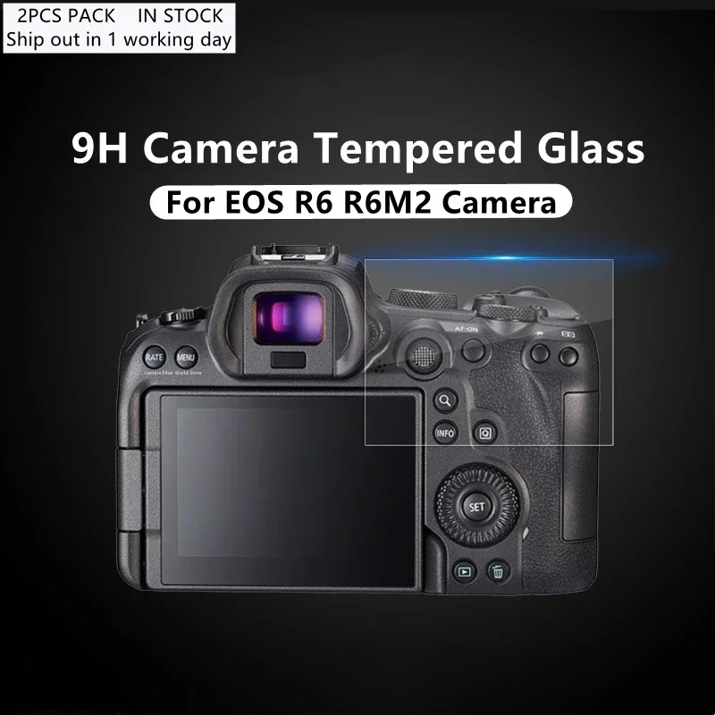 

For Canon EOS R6 Mark II EOS R6 / R6 II Camera Glass 9H Hardness Tempered Glass Ultra Thin Full Screen Protector Camera