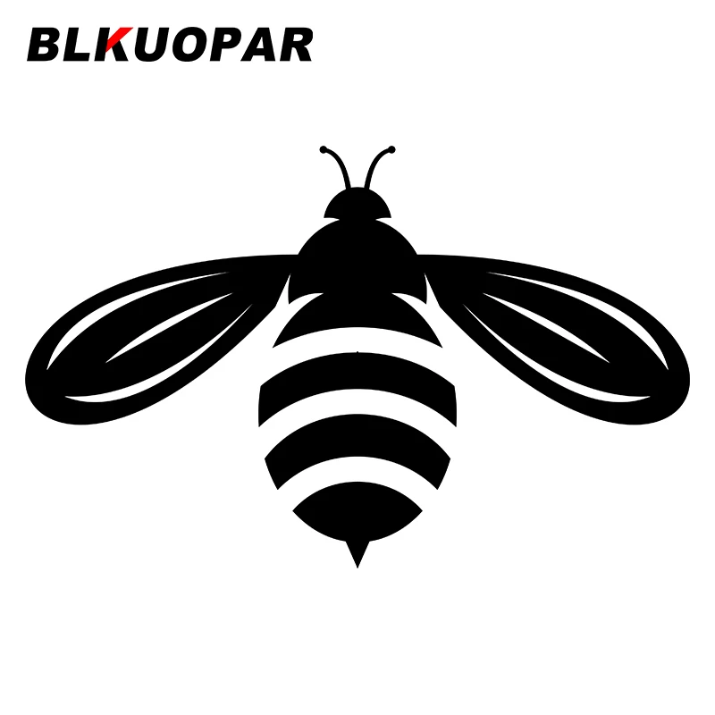 

BLKUOPAR for Bee Silhouette Car Sticker Personality Scratch-Proof Decal Waterproof Windshield Laptop Motorcycle Car Accessories