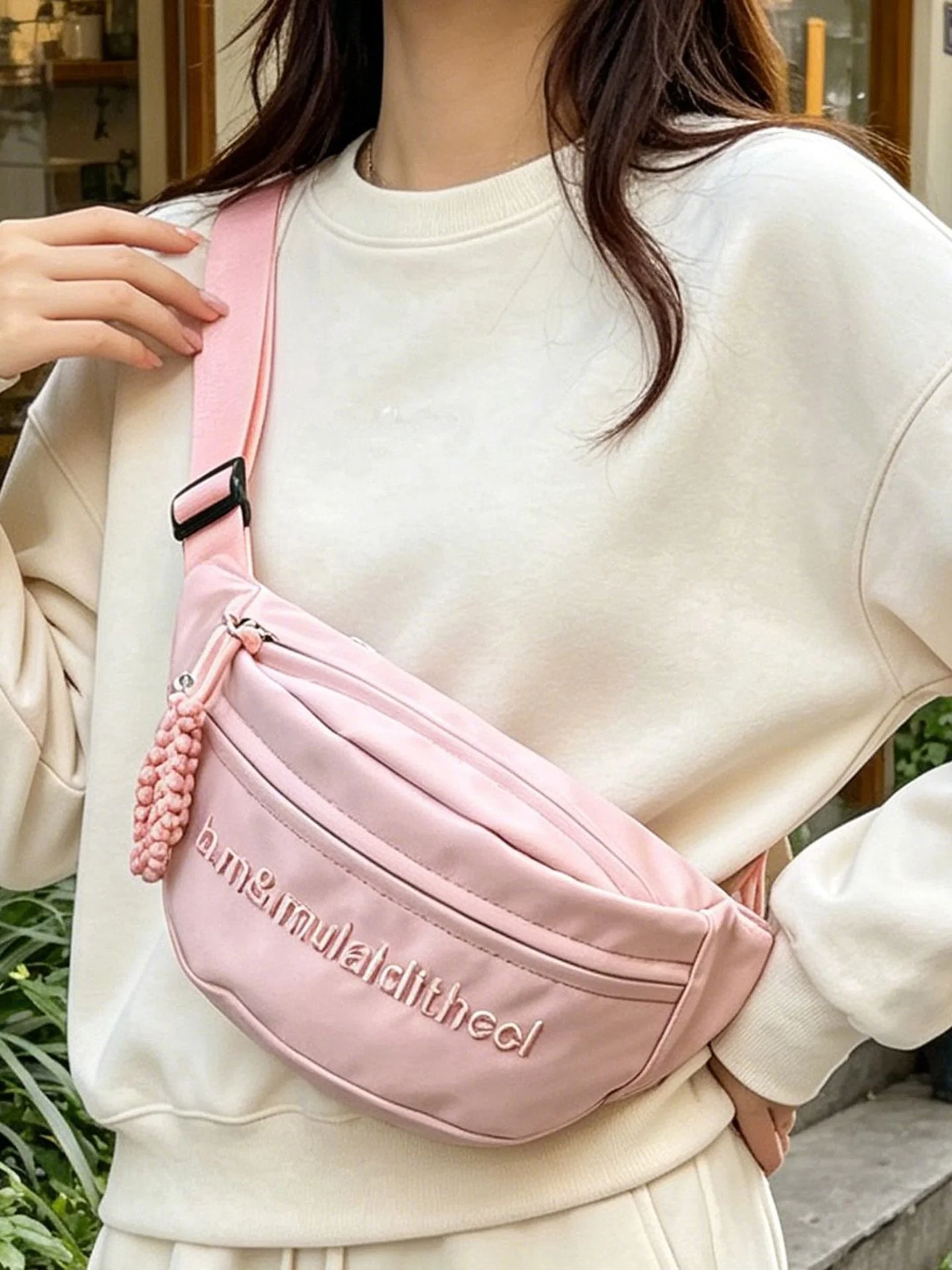 multifunctional-outdoor-cycling-chest-bag-women's-small-sport-waist-bag-summer-2026-new-style-casual-nylon-portable-phone-bag