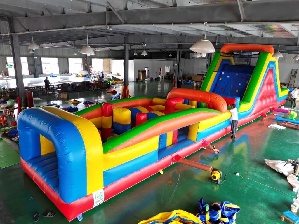 Inflatable obstacle course game, Dreamland Slide Castle, for rent and sale