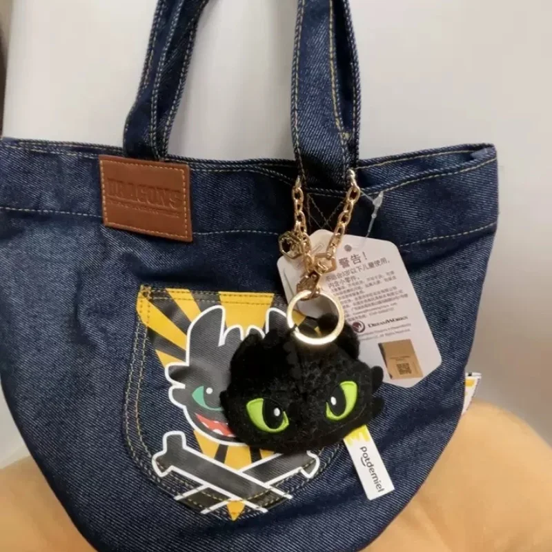 Potdemiel 만화 이빨없는 어깨 가방 귀여운 이빨없는 인형 펜던트 버킷 가방 패션 트렌드 애니메이션 인형 배낭 축제 선물