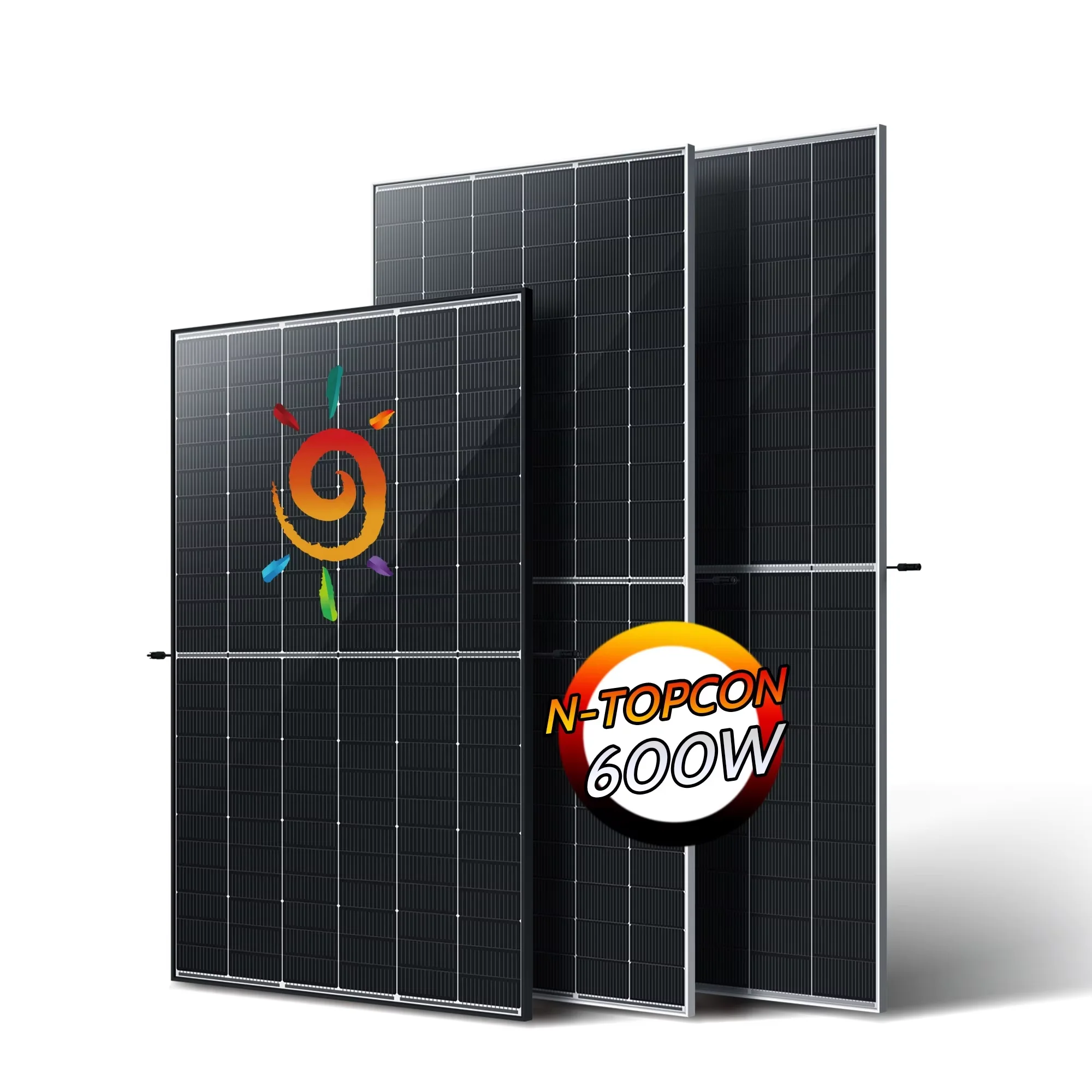 N Type Best Pv Solar Panel Manufacturers 700w Black Solar Panels
