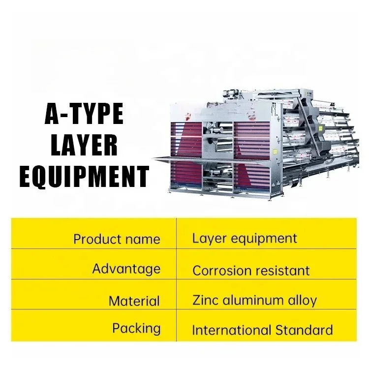 

Hot Sale Aluminum Alloy 90 / 120 Birds 3 / 4 Layers Poultry Chicken Feeding Cages System Chicken Layer Cage