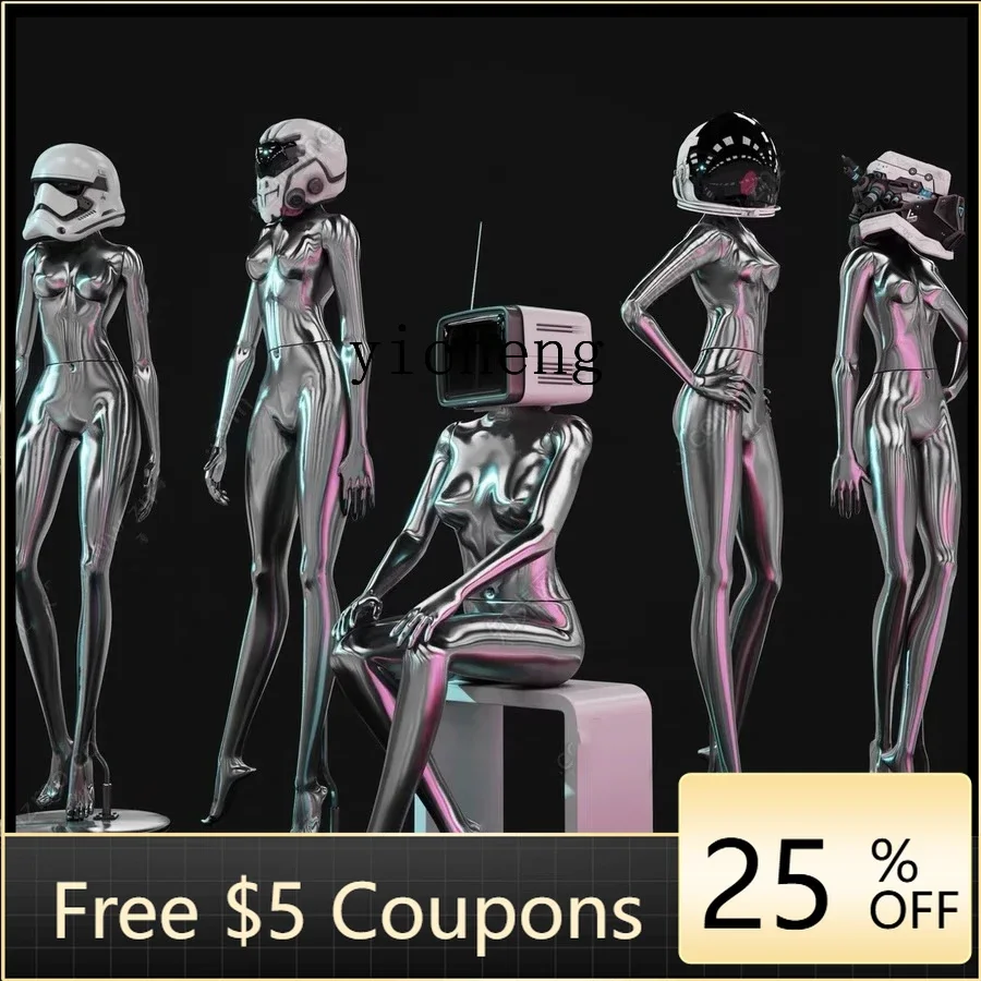 

YFY Sculpture Bar Muse Decoration Modern Simple Floor Ornament Home decoration accessories