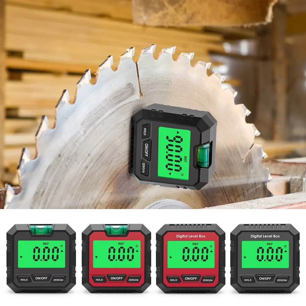 4*90° Degree Digital Level Box Protractor Angle Finder Bevel Gauge Inclinometer with Magnetic Based Backlight