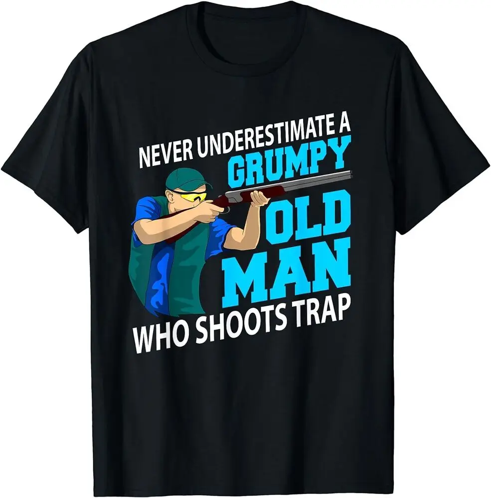 Clay Pigeon Trap Shooting Flying Grandfather T-Shirt For Men Clothing Women Short Sleeve Tees Vintage 100%Cotton