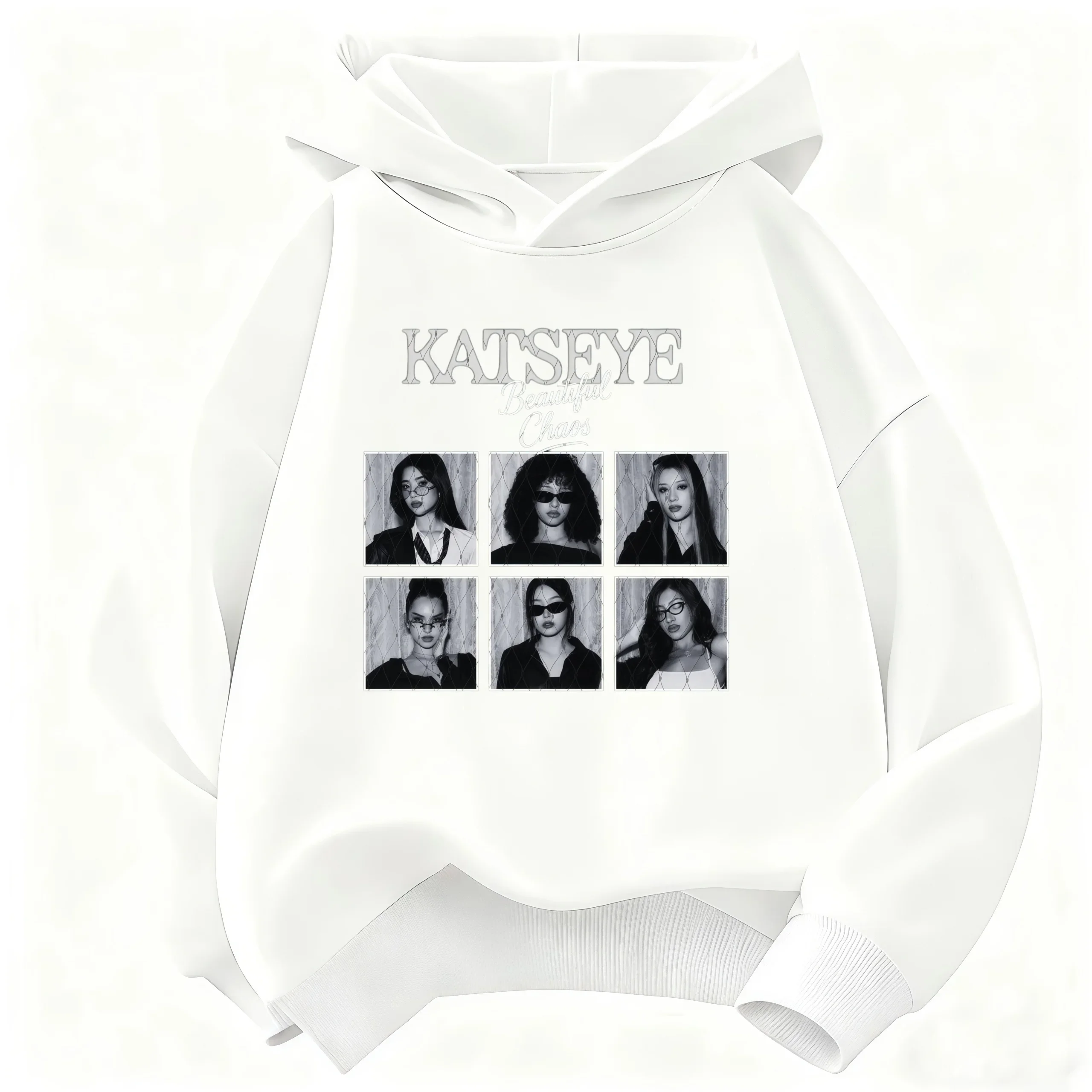 Kinder-KATSEYE-Hoodie, Mädchen und Jungen, lässiger Kapuzenpullover mit langen Ärmeln, modisches Grafikdesign, Pullover für Kinder, Alltags-Streetwear-Oberteil. – Detail 4