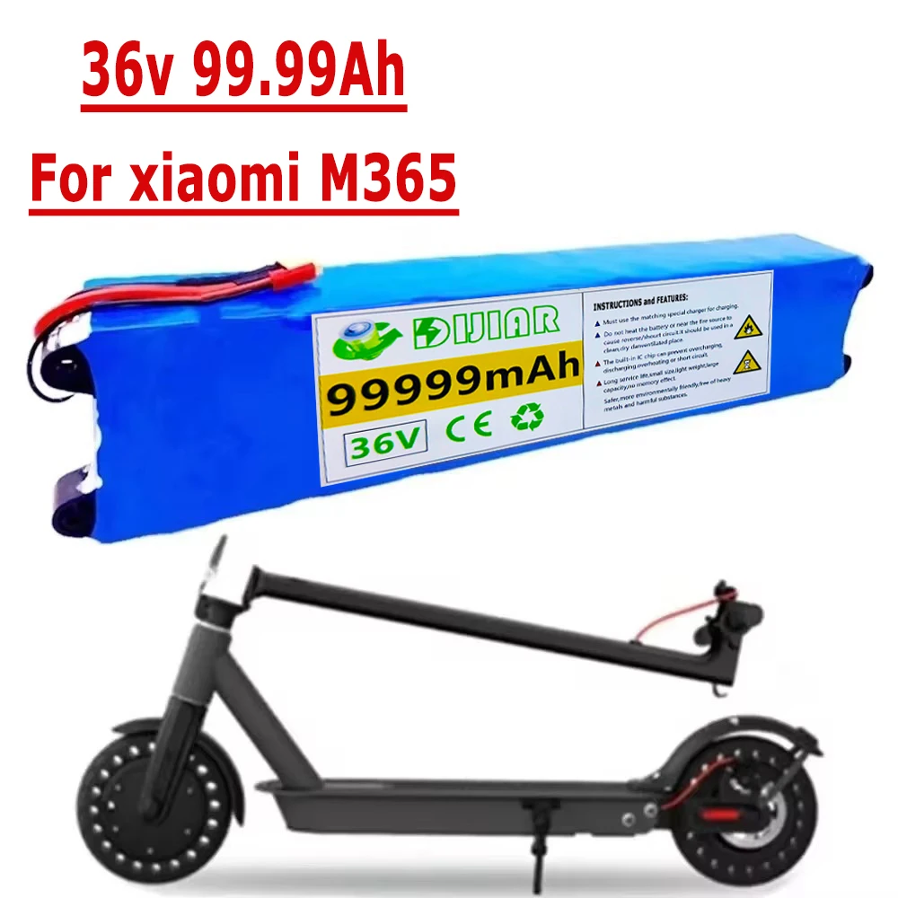 36V 99.99Ah 18650 Rechargeable Lithium Battery Pack 10S3P 1000W Power Modified Bicycle Scooter Electric Vehicle with BMS