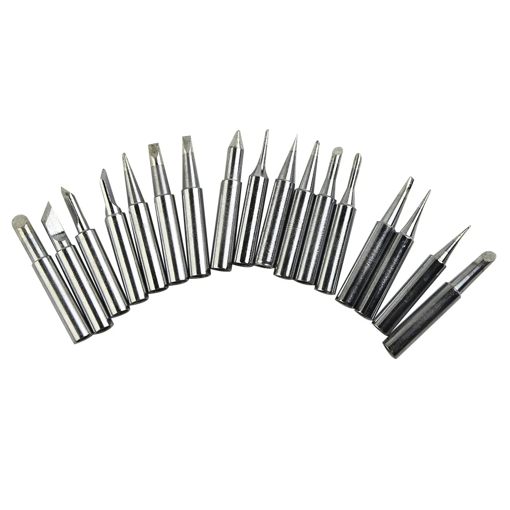 High Performance Copper 900M T Soldering Iron Tip Kit For 936 YIHUA Soldering Stations 17 Different Types