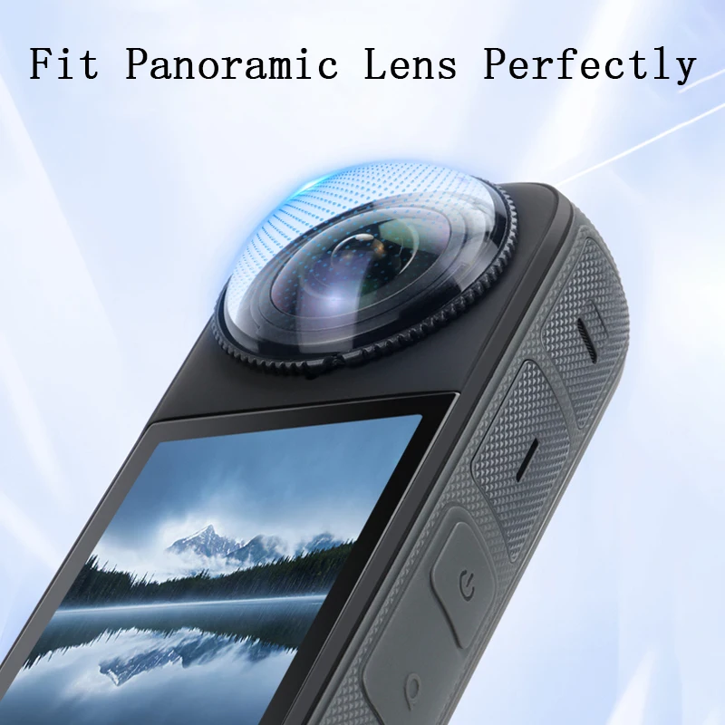 Hochwertige Objektivschutzvorrichtungen für Insta 360 X6 X5 X4 Kunststoff / Glas Standard-Objektivschutzabdeckung für Insta360 X5 4 X6 Zubehör – Detail 7