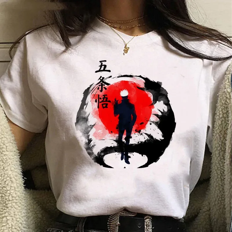 Goth clothes Gojo Graphic tshirt Anime Jujutsu Kaisen Funny Summer T-shirt for women Japanese t shirts cartoon woman tshirts