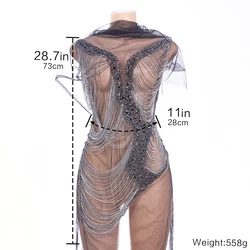 FZD Black Hand-made Crystal Rhinestone 1 PCS Bodice Applique for Wedding Panel Sew on Embroidery Patch Iron on Patch for Dress