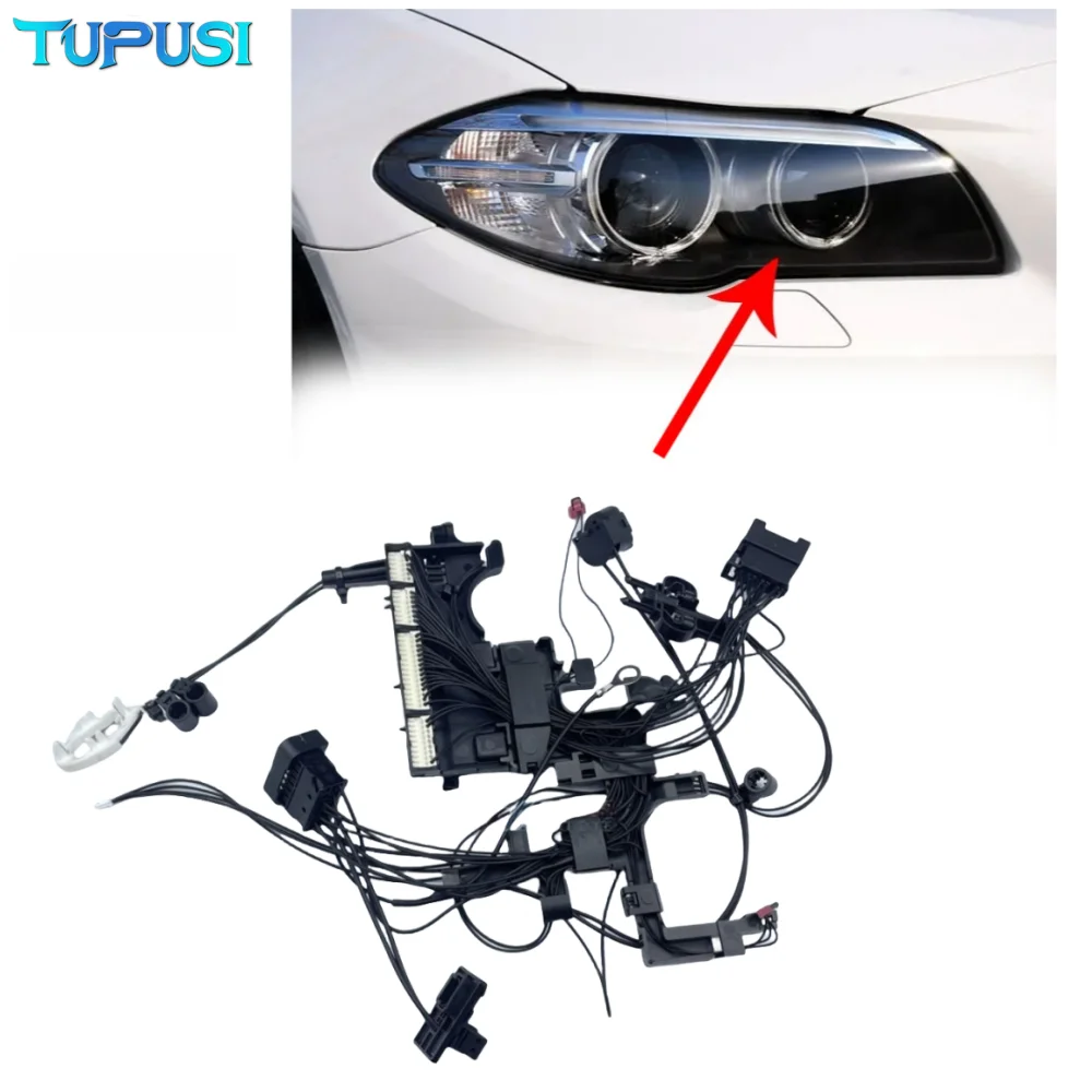 

Euro BMW 5 Series F10 F18 530 525 523 528 2014-2017 HID headlight internal wire harness plug wiring harness assembly with AFS