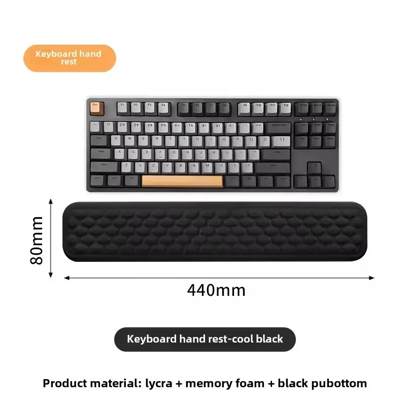Memory Foam Wrist Rest for Computer Keyboard Mouse Ergonomic Design for Typing Pain Relief Desk Pads Support Hand and ArmMousepa