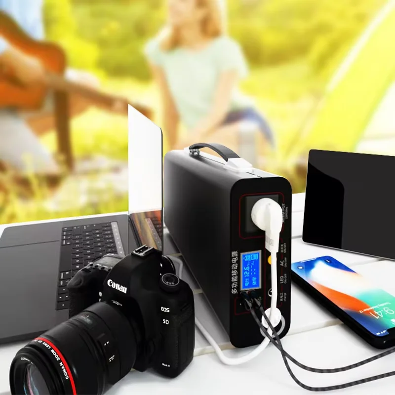 New 220V 90000mAh Portable Charging Station 300W Outdoor Power Bank Home Camping Lifepo4 Power System Rechargeable Generator