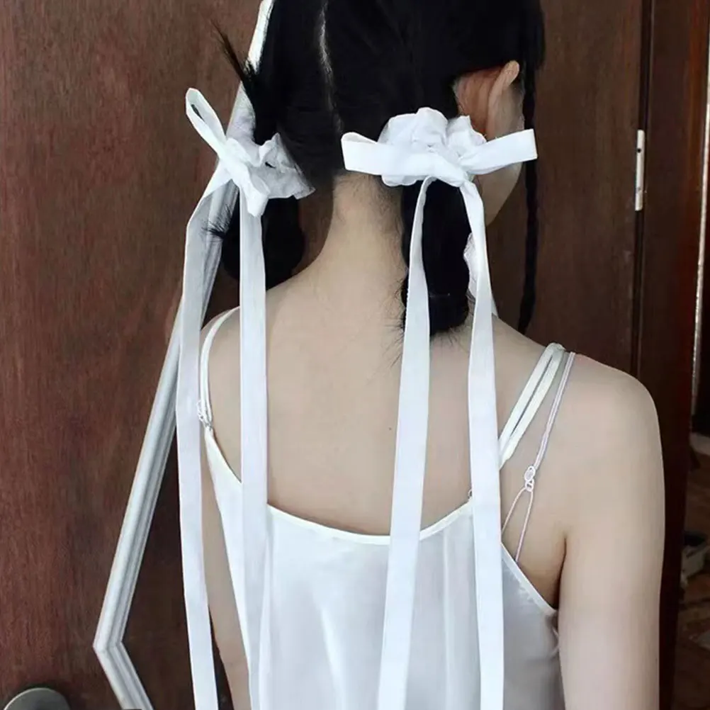 

6 Pcs Ribbon Scrunchies Elastic Ties Hair Ropes Accessories Women Girls Ponytail Holders Ponytail Holders Hair Ribbons