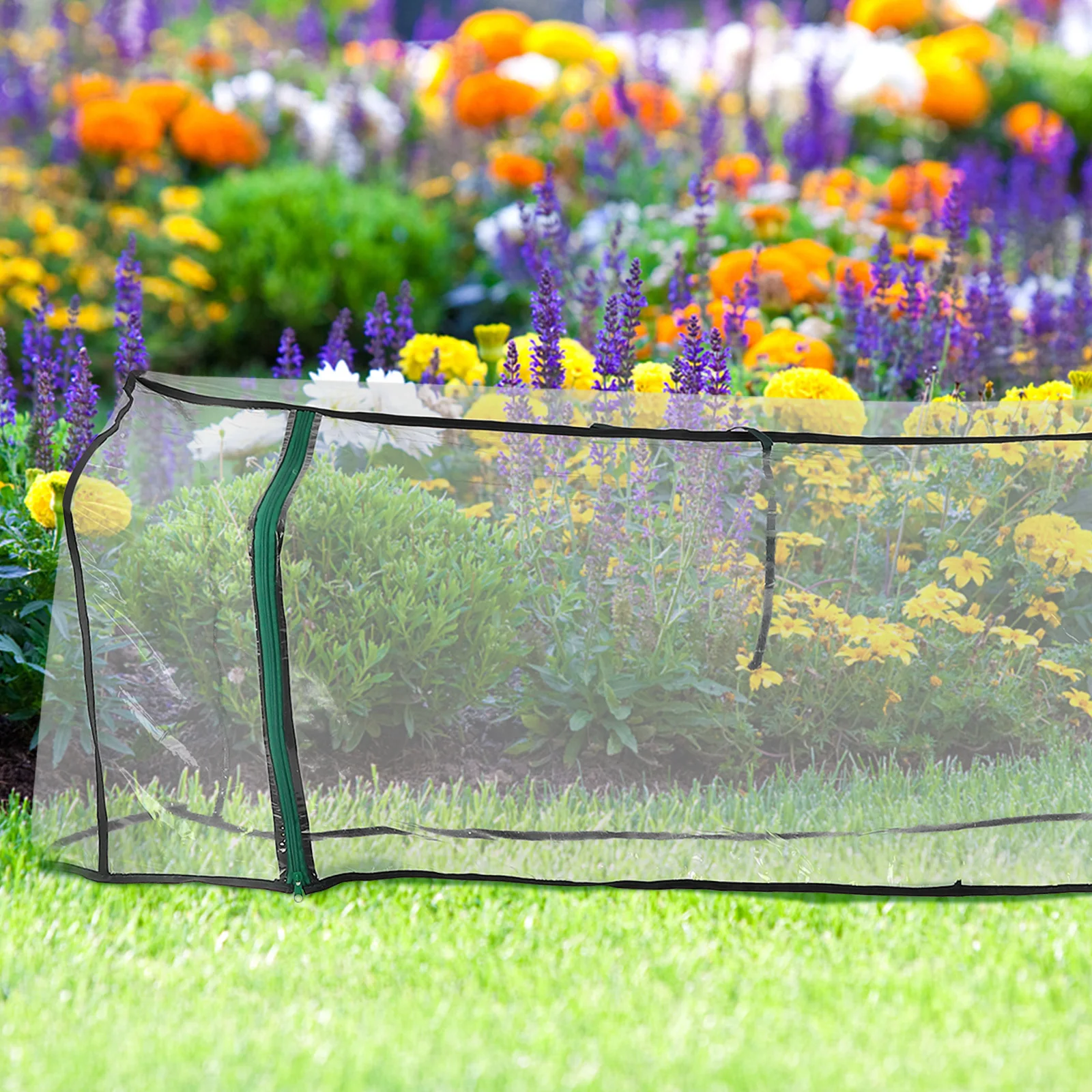 

Чехол для садовой теплицы, прозрачный чехол из ПВХ для защиты растений, для использования на открытом воздухе, в помещении, водонепроницаемый, ветрозащитный, УФ