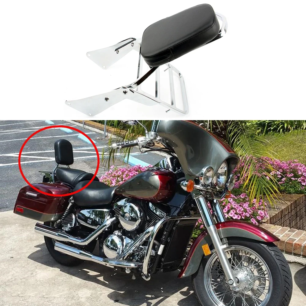 Backrest Sissy Bar + Luggage Rack Pad for Kawasaki Vulcan 1500 VN1500 Classic 1986-2013