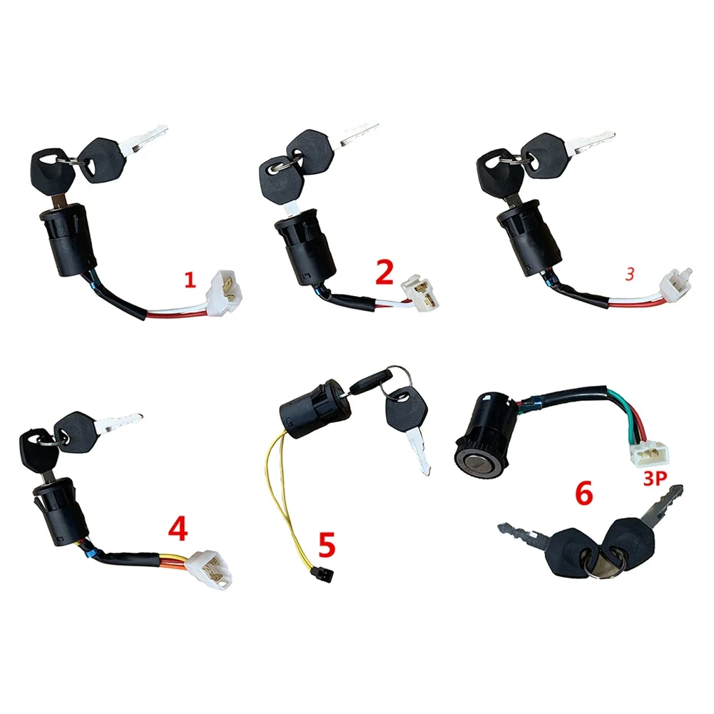 Power Supply Key Start Switch for Kids Ride on Toy Car, Swing Stroller Lock Function, Compatible with Various Models