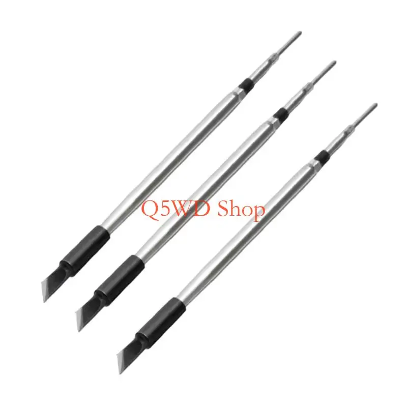 Q5WD Set Of 3 Copper Soldering Iron Tip Easy To Install Interchangeable Design