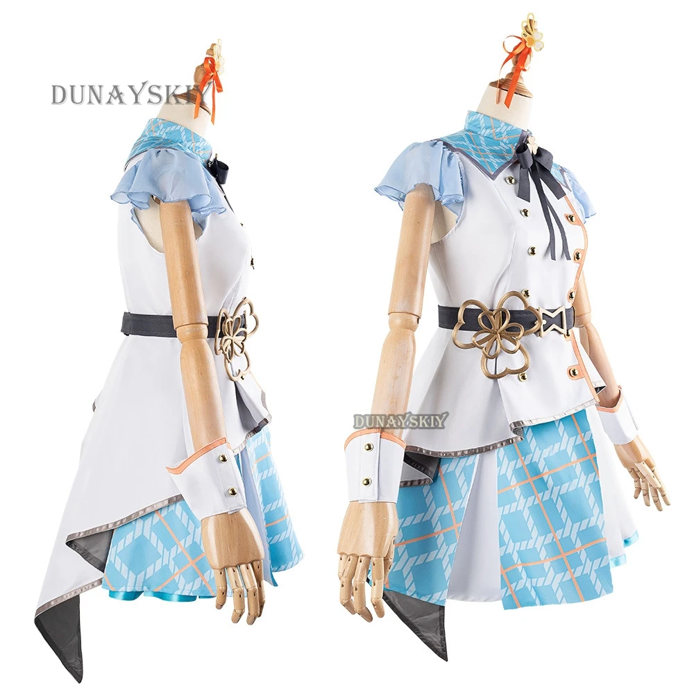 Anime Project Sekai MORE MORE JUMP Cosplay Costume Hanasato Minori Wig Idol Lolita Cos Roleplay Uniform Women Girl Outfit Suit