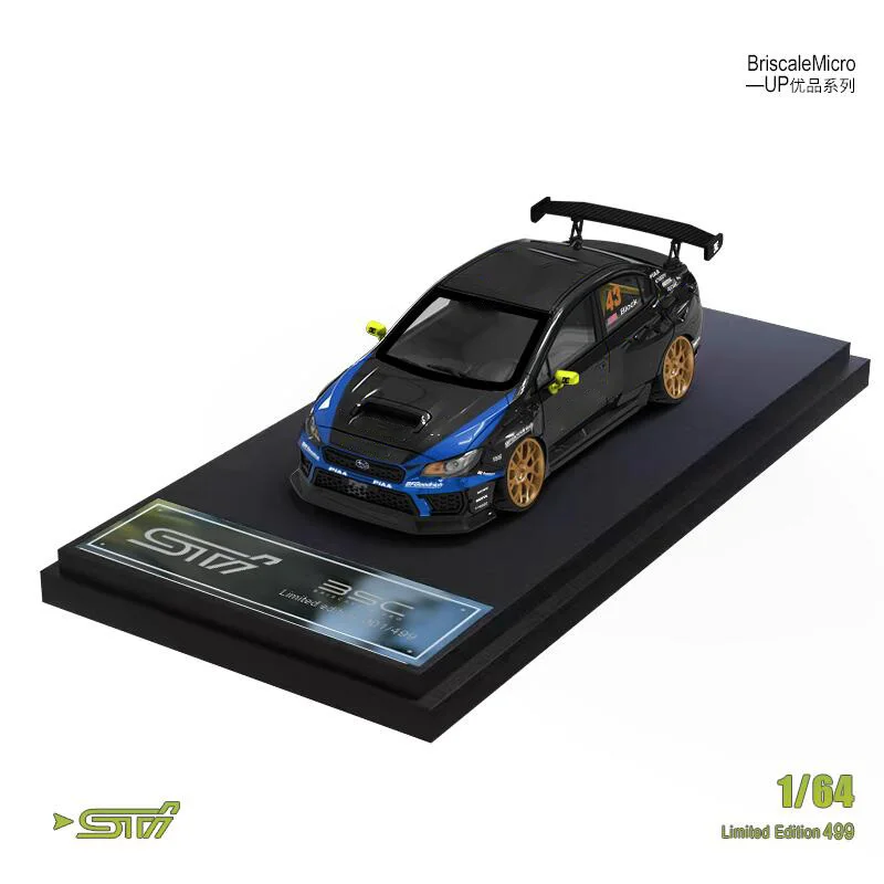 

BriscaleMicro Up BSC 1:64 Impreza STI WRC06 Ken Block limited499 Diecast Model Car