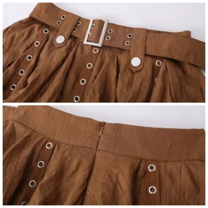 High Waist and Thin Skirt for Women's Summer Korean Version of The New Retro Ballet Style Irregular Design Hem Streamer Skirt