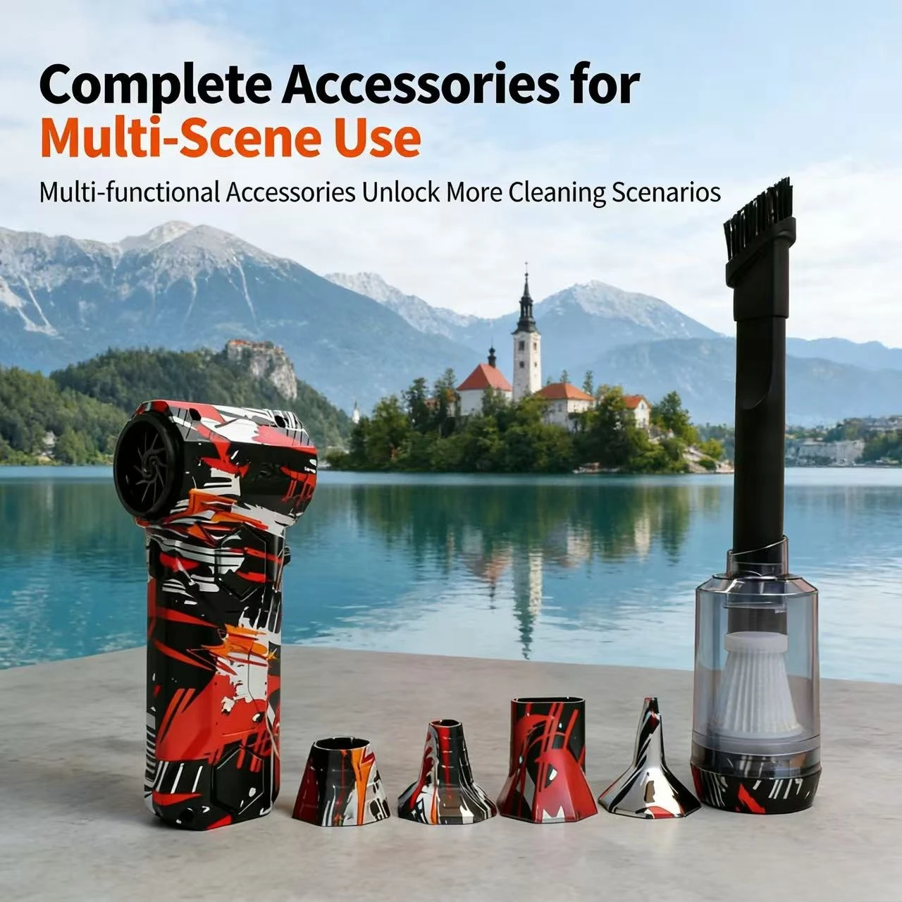 

L11 Мощный воздуходувка 950000 об/мин Бесщеточный жестокий вентилятор Вакуумный пылеочиститель Сильный ветер 53 м/с Турбоструйный вентилятор Type-C