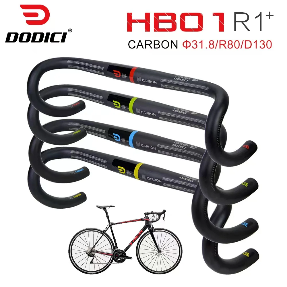 

DODICI Full Carbon Fiber T800 Road Bike Curved road Handlebar 31.8X400/420/440mm Bicycle road Handlebar Riding Bike Accessories