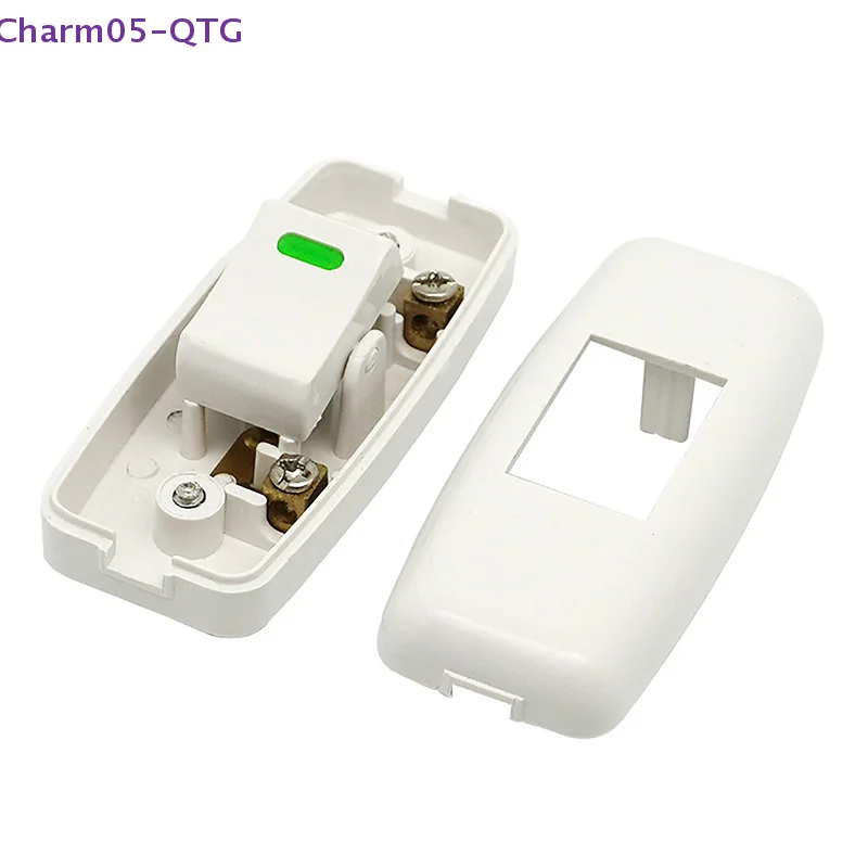 

Выключатель света для дома, классический белый линейный вкл/выкл, настольная прикроватная лампа, настольный светильник, шнур, кабельные переключатели, электрические аксессуары