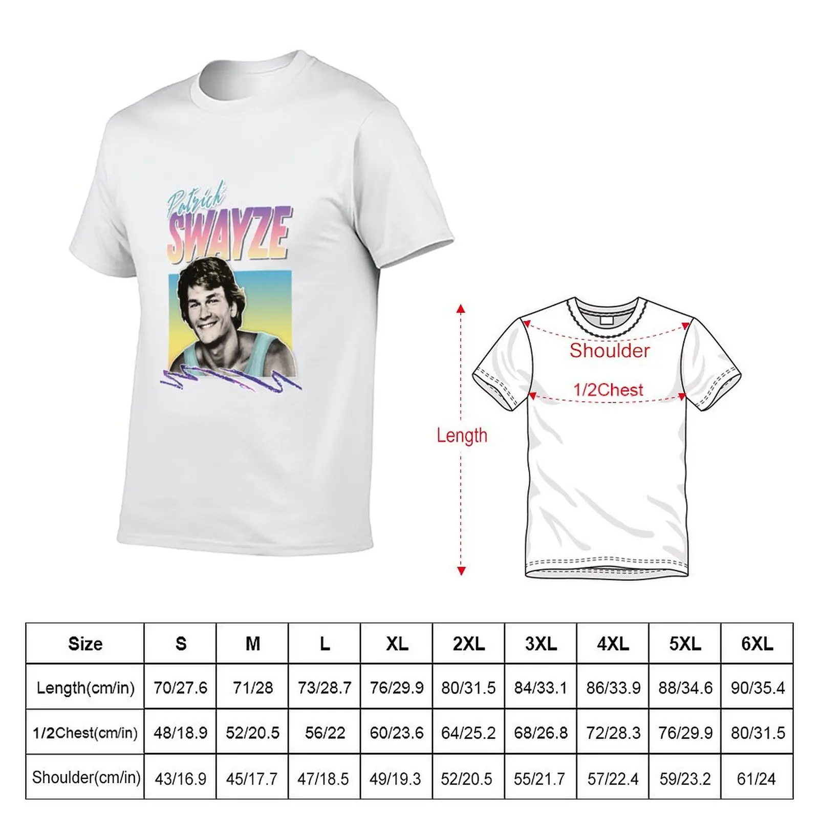 Patrick Swayze T-Shirt man t shirts high quality luxury brand anime t shirts for man t shirts for man slim fit T-Shirt