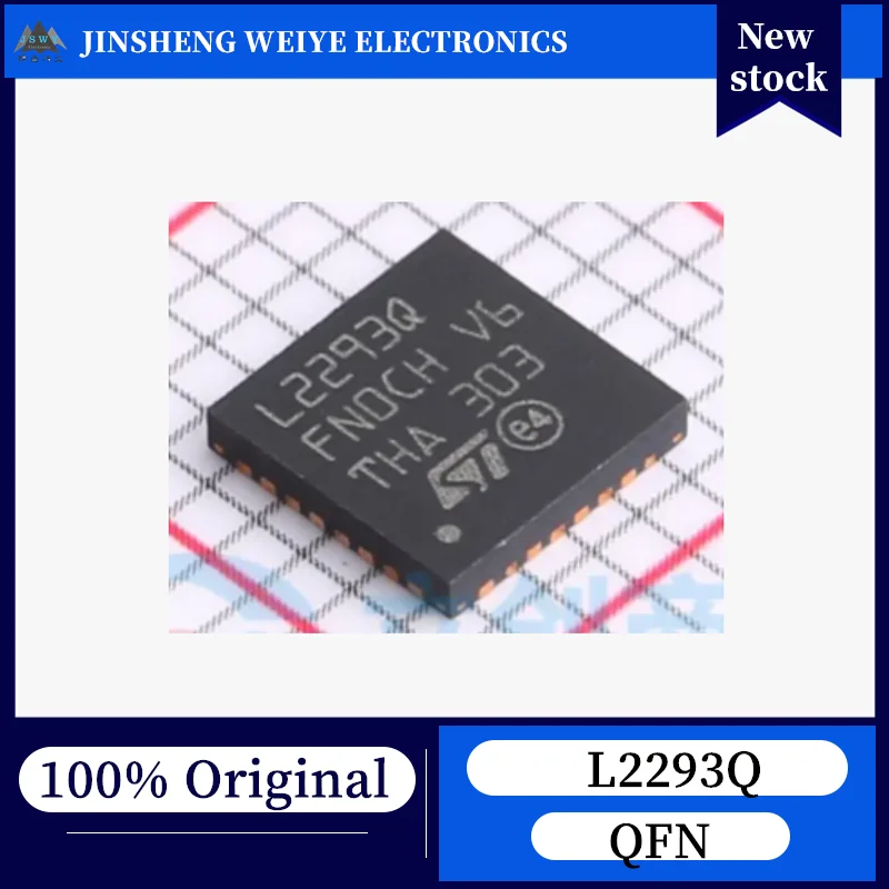(1/10 piece) L2293Q QFN Four-Channel Push-Pull Motor Driver Chip, 100% New, Original, In Stock. Chipset