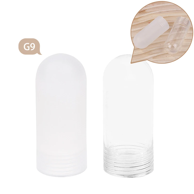 Tubular G9 Clear Glass Cover Threaded Neck Lamp Shade Replacement Sturdy Glass Protectant Tube Frost Cover For G9 Bulb