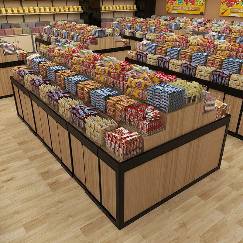 Supermarket Shelf Display Rack Zhongdao Cabinet Bulk Goods Bulk Scale Shelf Promotional Candy Rack Dry Goods Shelf