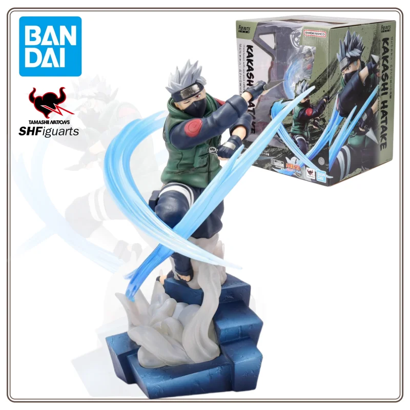 

In Stock Bandai Original Naruto Hatake Kakashi Anime Merchandise Model Figurine Ornaments 100% Genuine Original Box Toys
