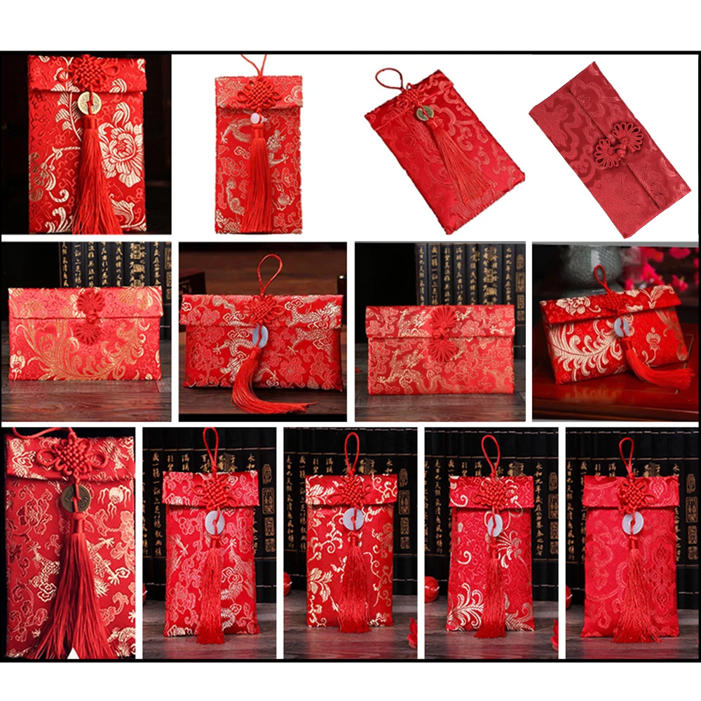 Elegant Premium Red Envelopes for Special Occasions - Luxurious and Stylish Money Holders with Intricate Details - Exquisite Han