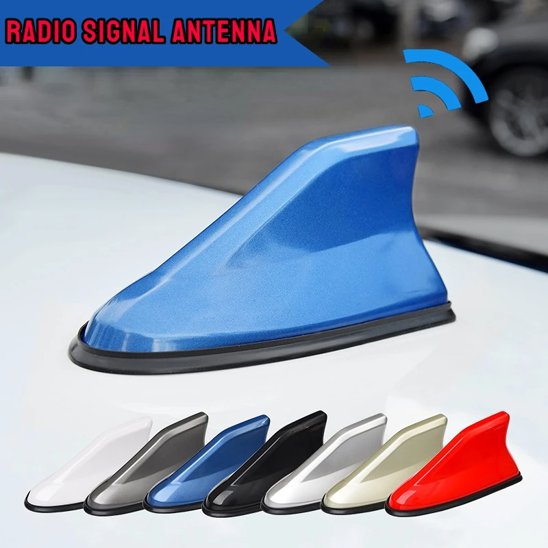 2022 Car Radio Shark Fin Car Shark Antenna Radio FM Signal Design for All Cars Aerials Antenna Car Styling