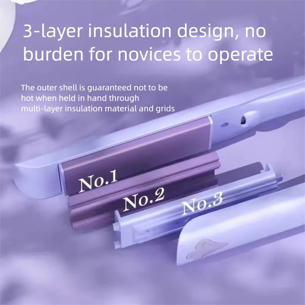 Hair Straightener Flat Iron Negative Ions Hair Curler 10‑Level Temp Adjustable LED Display Ceramic Fast Heating Hair Styling Too
