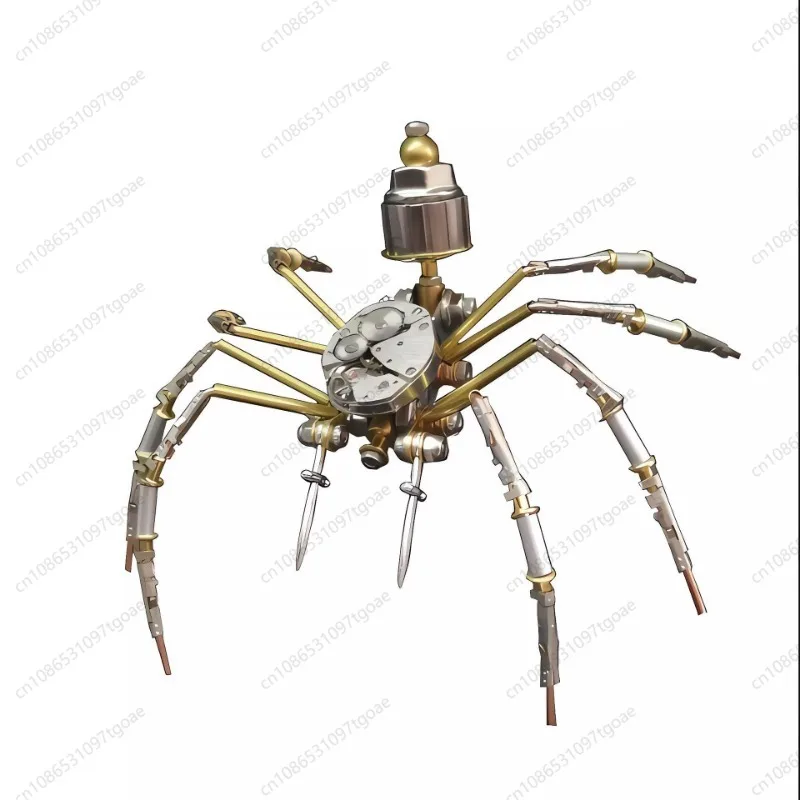 Steampunk Mechanical  Movement Spider Model 3D Metal Puzzle Handmade DIY Creative Gift Ornament