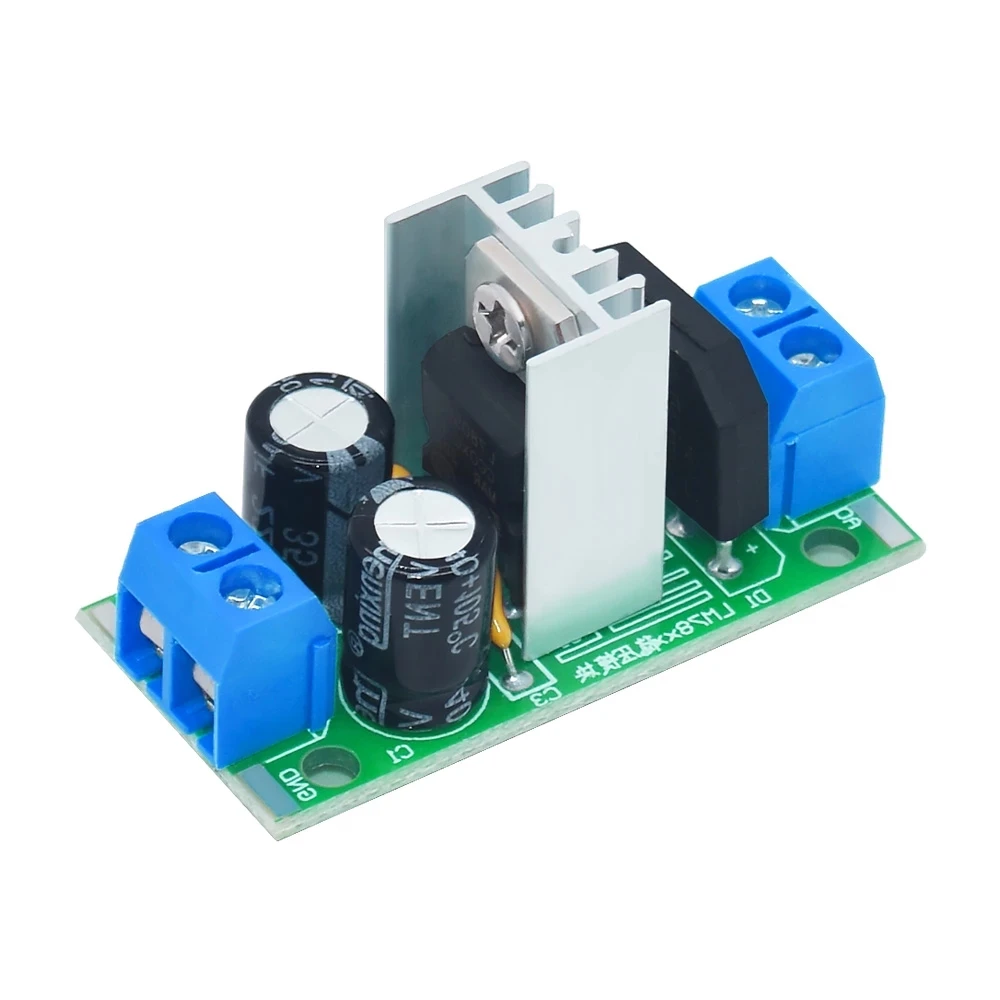 L7805 LM7812 Three-terminal Regulator Power Supply Module Rectifier Filter Power Converter 3A Rectifier Bridge 5V 12V Stabilizer