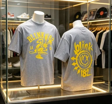 2026 New Comfort Blink Tour Fashion T-shirt Round Neck Follower Gifts for Men and Women Top Cotton T-shirt Blink  Tshirt