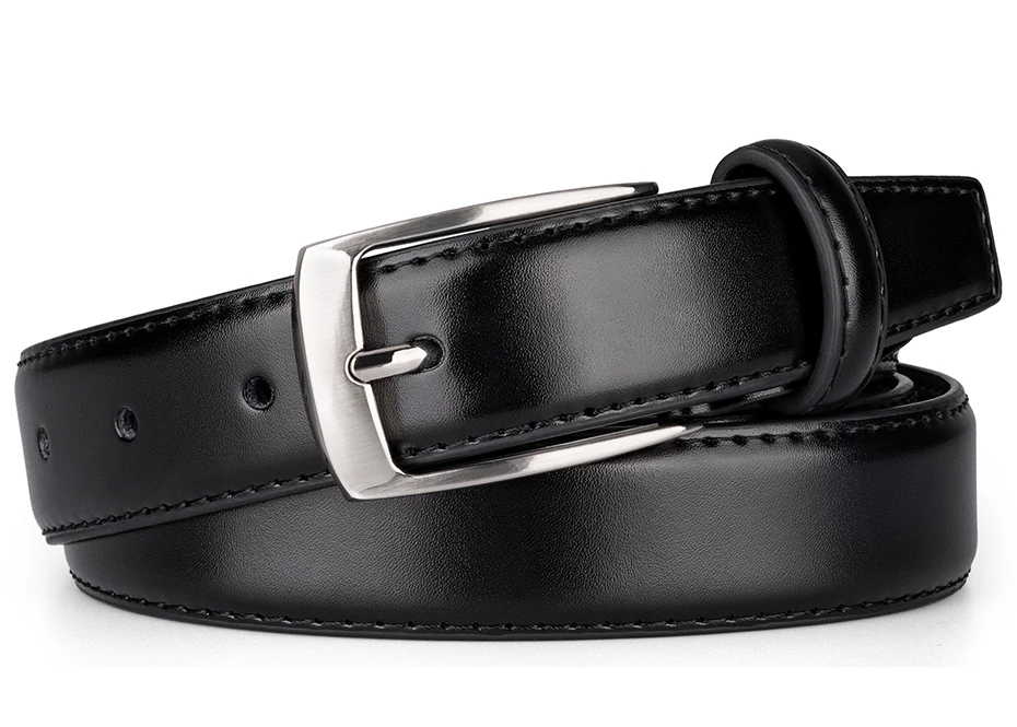 Maikun Fashion Echtes Leder herren Gürtel Legierung Pin Schnalle Casual Gürtel Große Größe Business Gürtel Für Männer – Detail 1