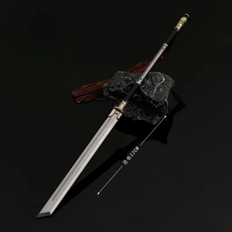 22cm The Wild Blade of Strangers Film Peripherals Toy Sword Weapon Model All Metal Crafts Toy Model Ornaments Collectibles Gifts