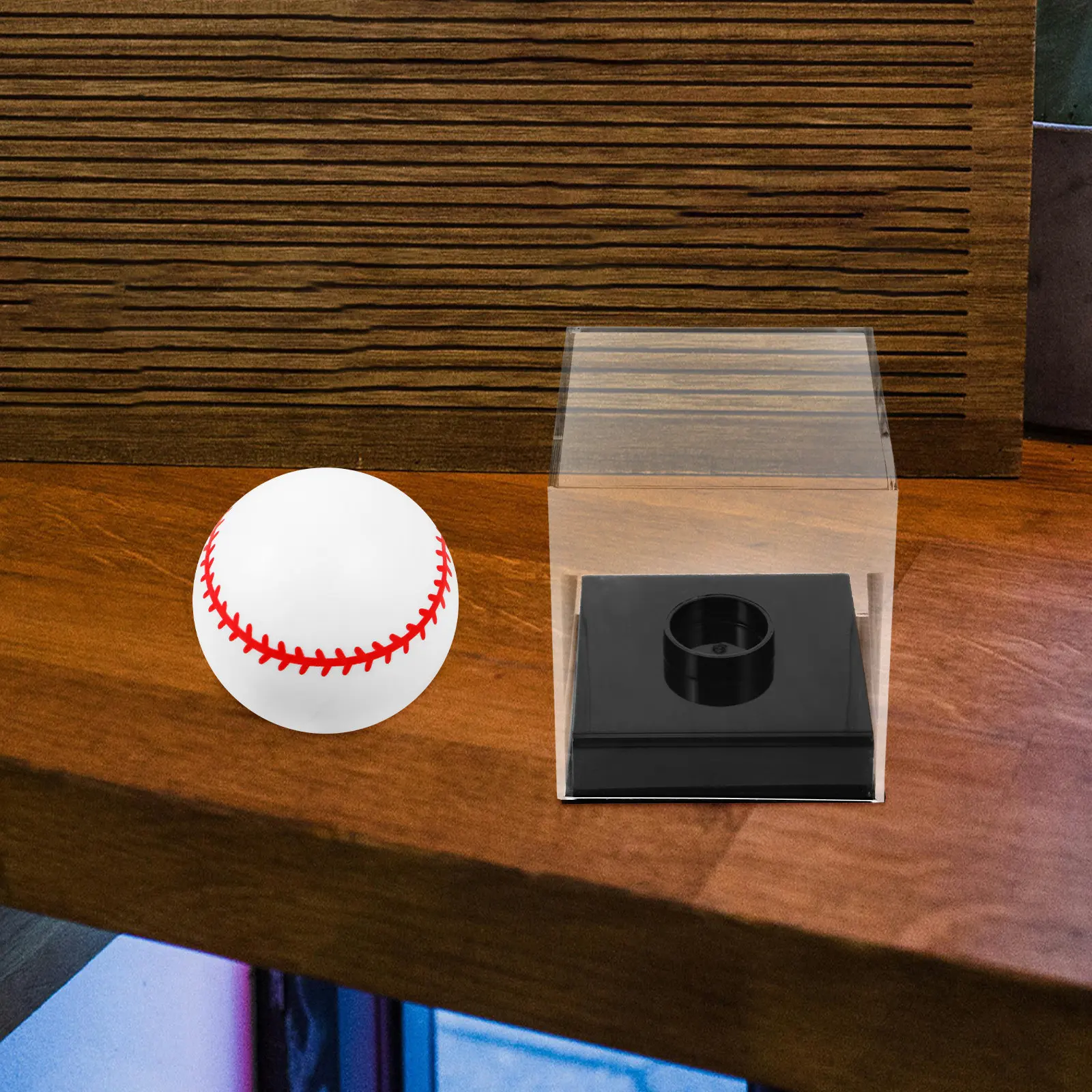 

Square Baseball Display Case Acrylic Clear Compact Holder Durable Cube Box Baseball Holders for Sports Balls Display Organizer
