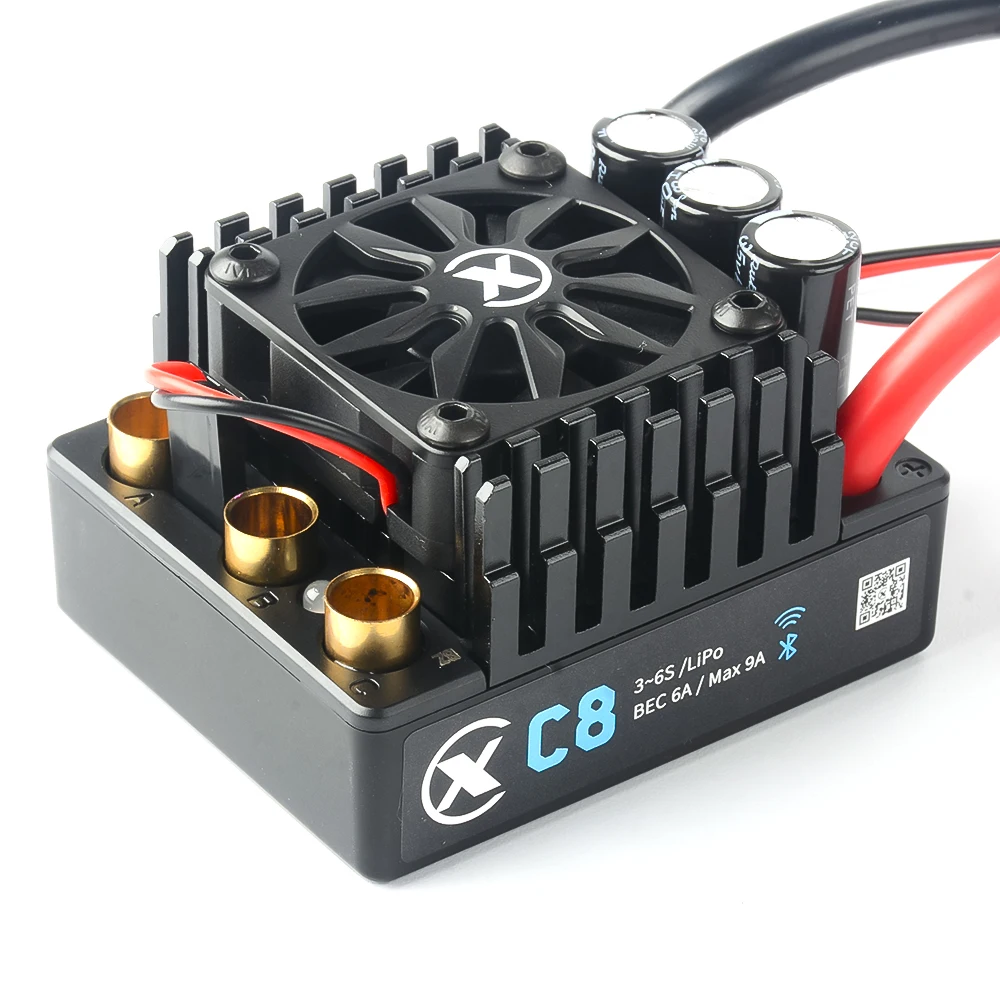 XC-ESC C8 160A Borstelloze ESC 3-6S LiPo Batterij voor 1/7 1/8 RC Model Auto Vrachtwagen Buggy On-Road Racing Accessoires