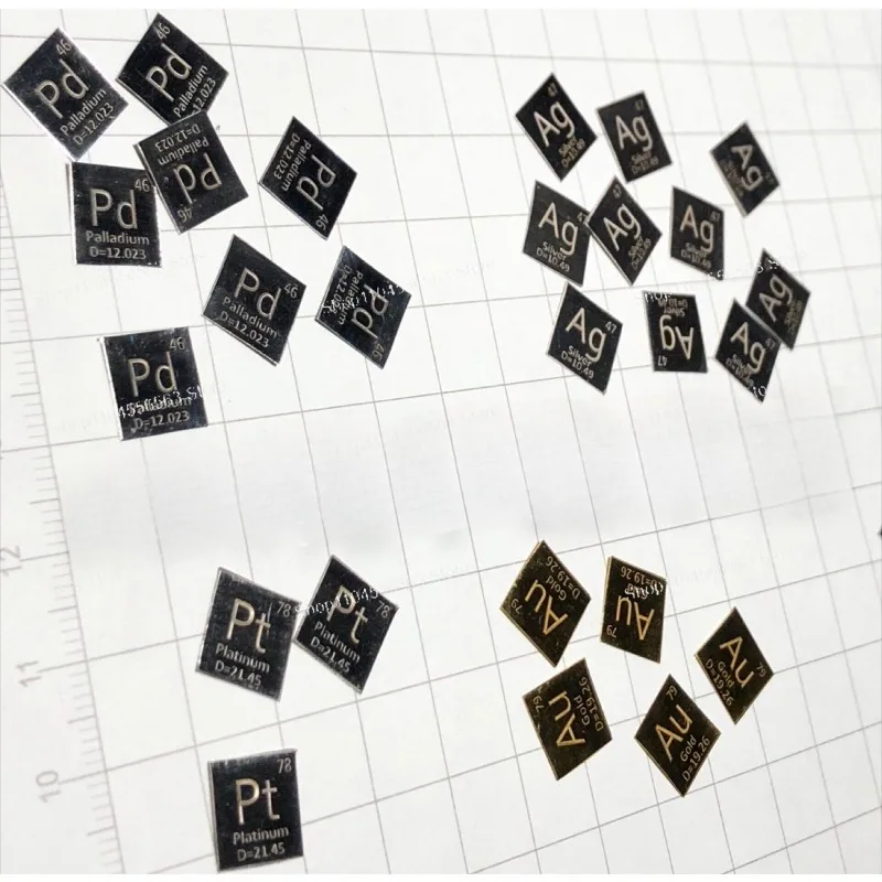 [Precious Metals Periodic Table Series] Periodic Phenotype Palladium Sheet, Pure Palladium Sheet Pd9995 0.11-0.13g